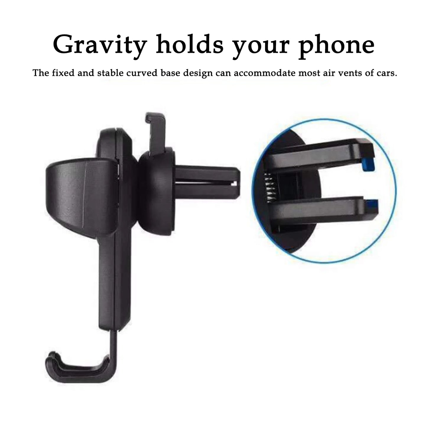 Car Phone Mount Universal Gravity Auto Phone Holder Car Air Vent Clip Mount Mobile Phone Holder Cellphone Stand Support